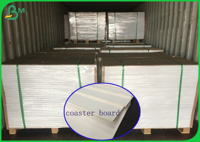1.4mm 100% Virgin Pulp White Coaster Board For Making Car Air Fresher Or Coaster