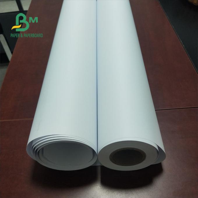 80G High Whiteness CAD Plotter Paper Roll 310 / 610 / 914 MM Width FSC Approved