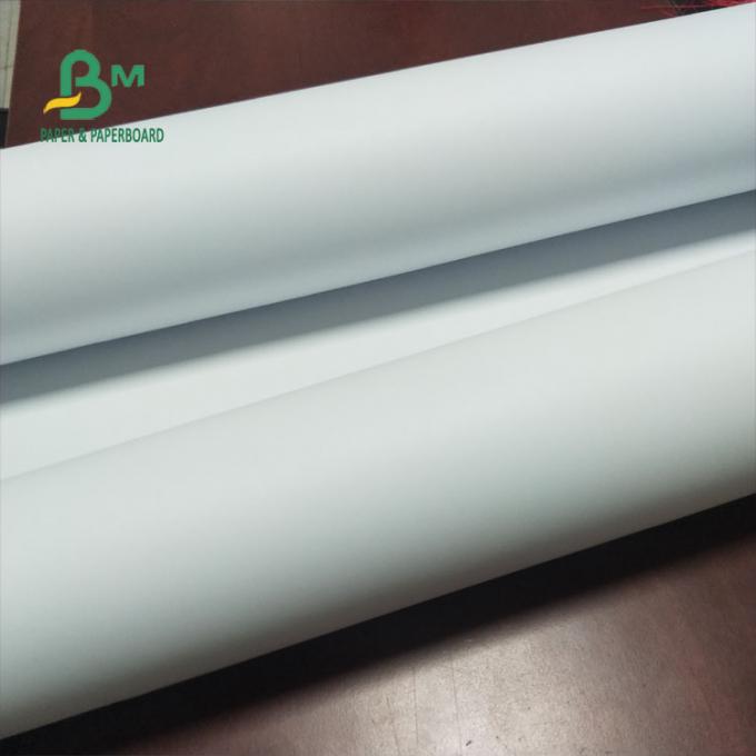 80G High Whiteness CAD Plotter Paper Roll 310 / 610 / 914 MM Width FSC Approved