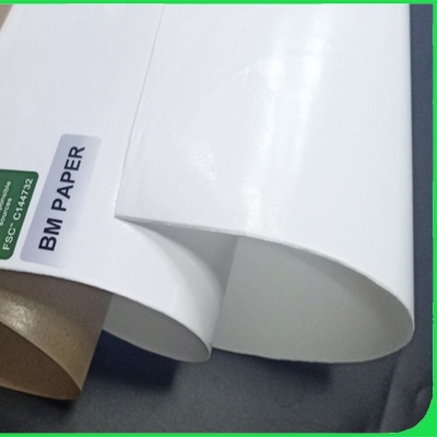 Thickness 50gsm Food PE Coated Paper Natural Color Direct Contact