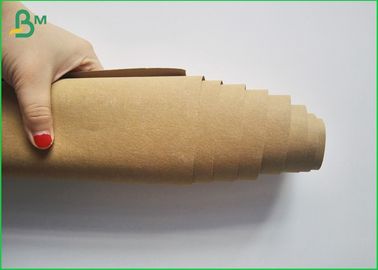 Washable Kraft Wrapping Paper Rolls With White / Red Color Matte Surface
