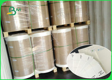 Roll Packing 350mm 370mm Uncaoted Water Absorbent Kraft Paper For Cup Coaster