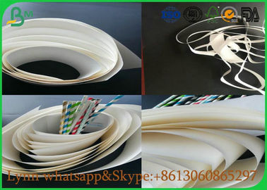 Natural Material Of White Food Grade Paper Roll With The Straw Roll Paper