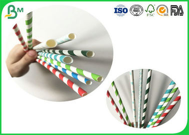 Eco - Friendly And Compostable 24g 28g 30g 35g Drinking Straw Paper Rolls With White Color