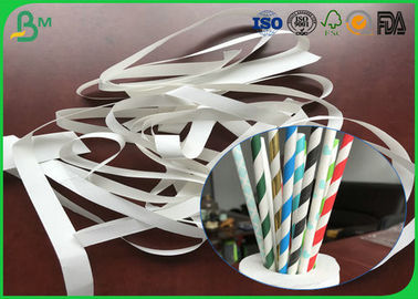 Recycle And Harmless Paper 14mm 15mm 60gsm White Kraft Paper Rolls For Paper Straws