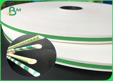14mm 15mm 60gsm 120gsm Printable Straw Roll , 100% FDA Food Grade Kraft paper