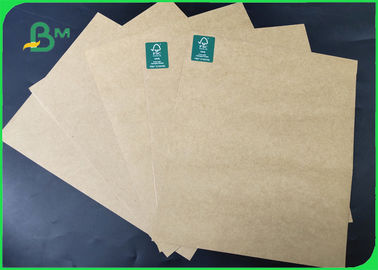 Brown Color Recycled Pulp Kraft Liner Paper SGS Approved In Sheets Or Rolls