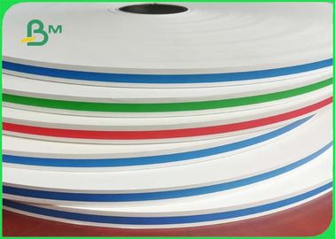 Food Grade Colorful Straw Paper 13.5mm 14mm 60g / 120g In Rolls Grade In AA