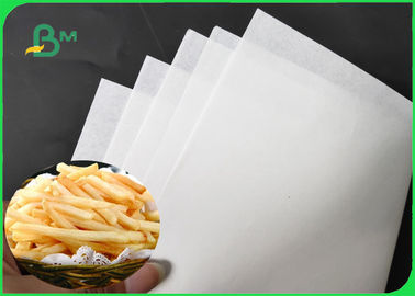 1200MM 30GSM - 60GSM White French Fries Wrapping Paper 10 / 15GSM PE Coated