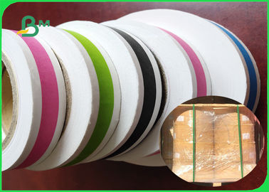 Width 15MM Colorful Drinking Straw Paper Rolls Innoxious Pattern Customized