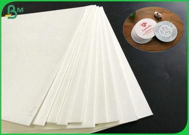 Good Water Absorption 1.4mm 1.6mm 1.8mm White Absorbent Paper For Coaster Board