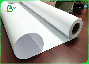 White Paper 20LB Bond Rolls With 2'' Paper Core For HP Length Custom - Made