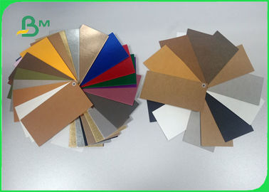 MOQ 1 Yard 0.3mm 0.55mm Fiber Colored Washable Kraft Paper For Bag Design