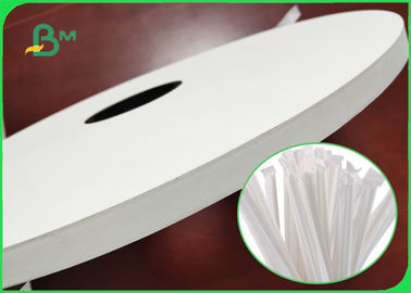 24g 28g Straw Wrapped Paper Water Proof White Kraft Paper Width 22 - 44 mm