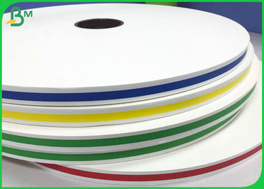 White Kraft Paper Roll 14mm * 5000M  60g 120g Waterproof Color Straw Paper