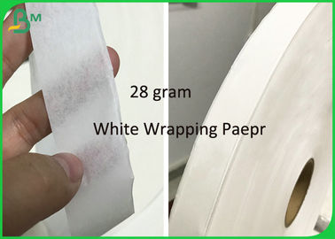 Decomposable White Kraft Craft 24gram 28gram Straw Wrapping Paper Roll 30mm Width