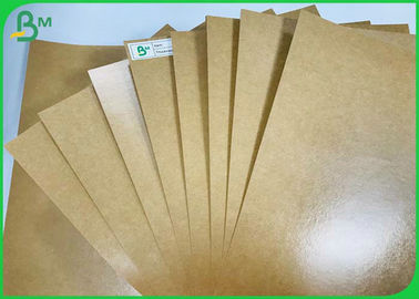 300G + 15G PE Coating Paperboard Food Brown Kraft Paper Sheets For Food Boats