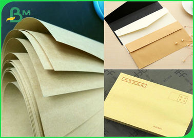 Eco - Friendly Brown Kraft Paper For Bags Envelopes 70 - 100gsm Bamboo Pulp