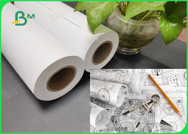Eco - Friendly A0 A1 Inkjet CAD Plotter Paper Roll For Engineering Drawing