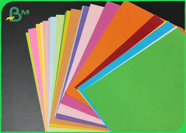 787mm / 850mm Thick Red Yellow Uncoated Printing Paper 110g - 220g