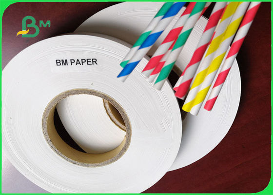 24mm 31mm 26gsm 28gsm 31gsm FDA Drinking Straw Wrapping Paper 4000 - 6000m Length