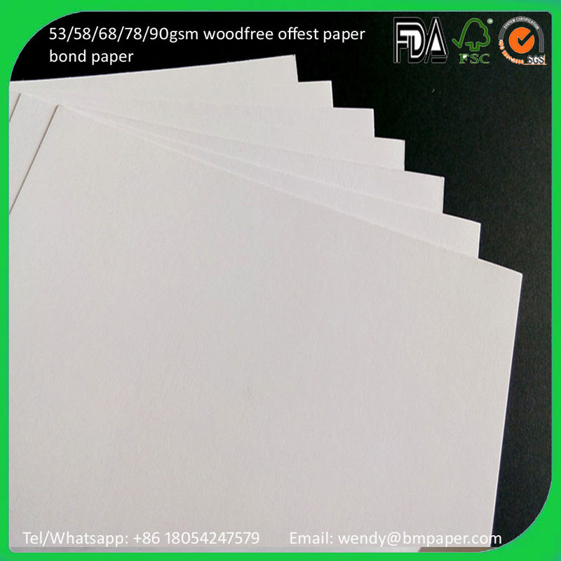 High Quality 60 gsm White Woodfree Offset Printing Paper
