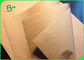 40GSM 50GSM Eco - Friendly Food Grade Paper Roll / Brown Kraft Paper For Street Food Market