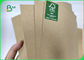 110 / 160 / 200g Recycled Pulp Kraft Liner Board Packing Rolls Size 65cm 86cm