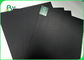 Wood Pulp Smothness 300 / 350gsm Black Hard Paperboard For Jewel Case