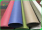 Fiber Pulp Tear Resistance Red &amp; Blue Washable Kraft Paper Fabric For Wallets