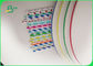 60gsm Multi - Colored Printed Food Grade Paper Roll For Drinking Straw
