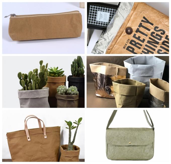 Washable Kraft Paper Natural Fabic Pulp 110 Yard Length 0.7mm 0.8mm