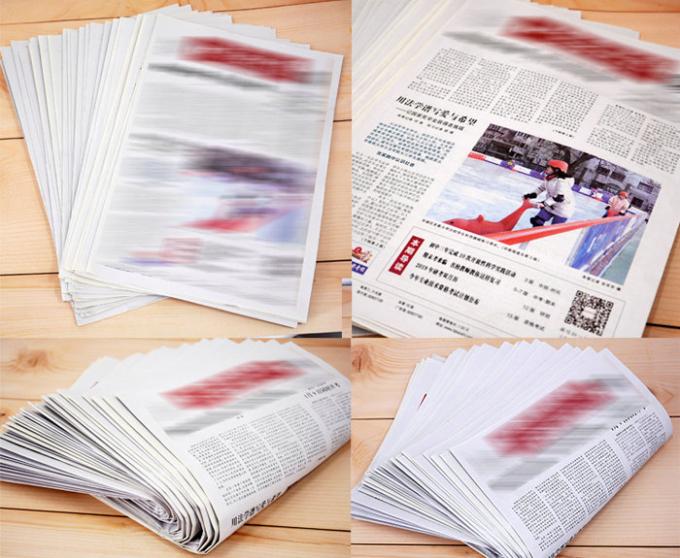 Newsprint Paper Rolls 42gsm 45gsm Plain Packaging Paper 76cm Width