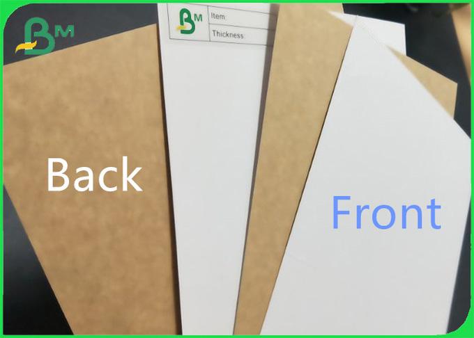 225g 325g White Coated Kraft Back Paper Food Grade Fast Food Box Material