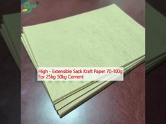 High - Extensible Sack Kraft Paper 70-100g For 25kg 50kg Cement