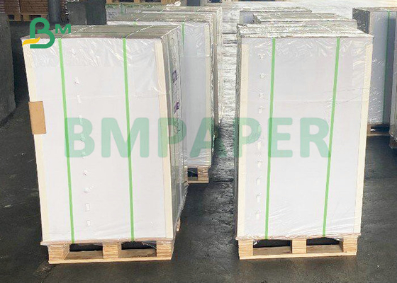 36 * 38'' 1.5mm Thickness Both Sides White Laminated Board Sheet  For Cosmetic Box