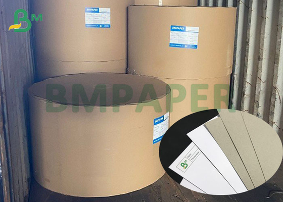 Jumbo rolls 230gsm To 450gsm Recycled White Claycoat Duplex Board Grey Back
