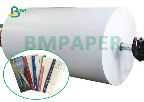 Blank White C2S Thermal Coated Paper Board For Printing Airline Tickets