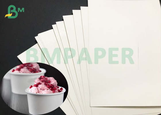 15g PE Coated 150grs To 330grs White Cardboard For Ice Cream Cup Carton