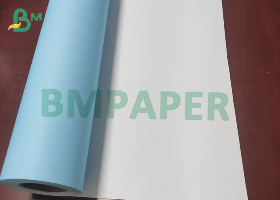 Single Sided Blue Color Paper Roll Engineering Paper Roll Blueprint