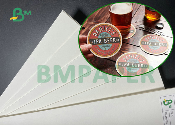 70x100cm Sheet Size White Beermats Paper 325GSM 390GSM For Coasters