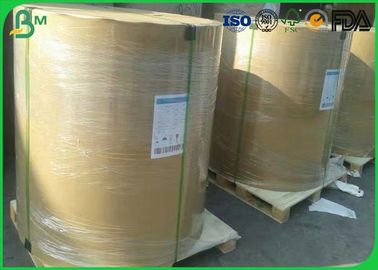 Jumbo Roll C1S / C2S Art Paper , 100 Gsm Glossy Paper For Magazine Offset Printing