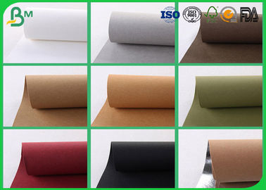 Colorful Washable Kraft Paper Fabric , 150CM Reinforced Kraft Paper For Present Box
