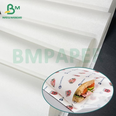 Greaseproof 34grs 40grs 50grs Hamburger Paper Kit 3 Kit 4 For Food Packaging