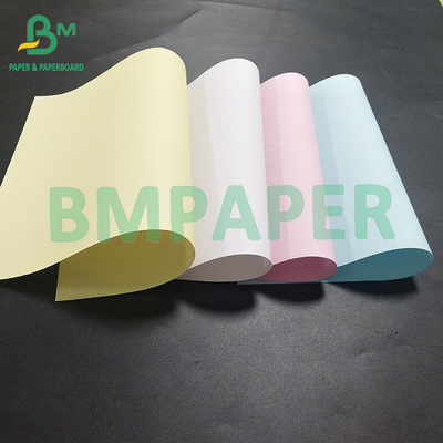 60gsm Yellow Green pink Carbonless copy paper  CB CFB CF Rolls packing