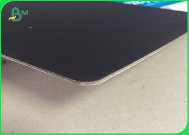 2mm Waste Thick Paper Board , Recycled Pulp Black Back Chip Board Paper