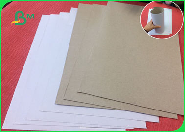 Recycled Wood Pulp White Coated Duplex Board With Grey Back For Notebook