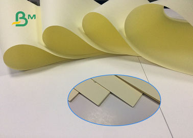Wood Pulp Ntural Color Uncoated Woodfree Paper , High - grade Yellow Writing Paper For Printing