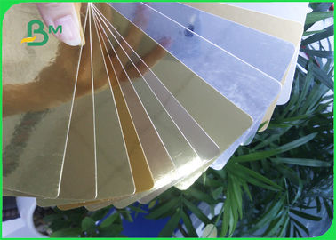 275GSM Cardboard Paper Roll , Aluminum foil Gold / Silver paper Card for Super gift package