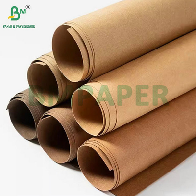 0.3mm 0.55mm 150cm Width Brown Crinkles Prewashed Kraft Fabric For  Hand Bags